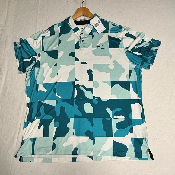 Nike Tour camoGolf Polo ShirtDri-FITDR5310-121 short sleeve Men’sXXL NWT